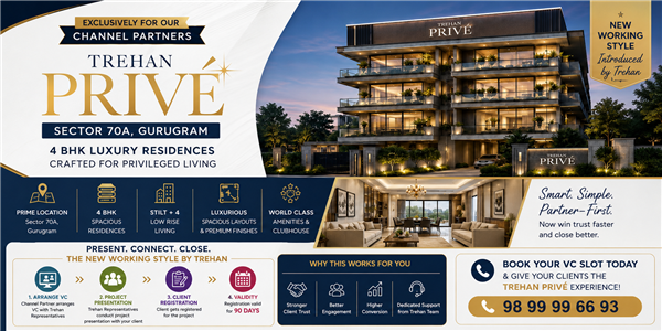 Trehan Luxury Floors – The Prive | 4 BHK Independent Floors in Sector 70A, Gurugram